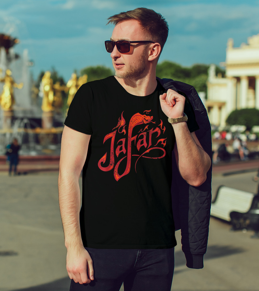 Jafar Snake Flame Design Disney Aladdin Live Action T-Shirt