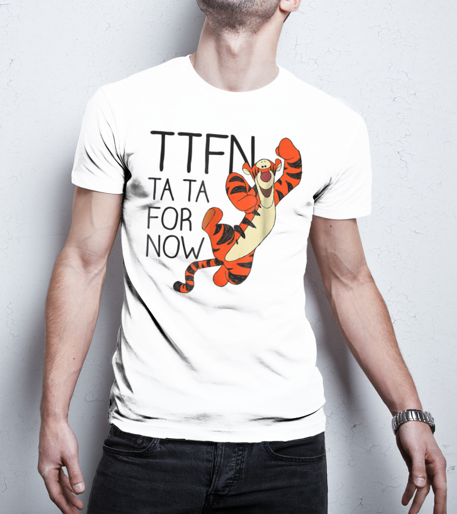 Disney Winnie The Pooh Tigger TTFN Ta Ta For Now T-Shirt