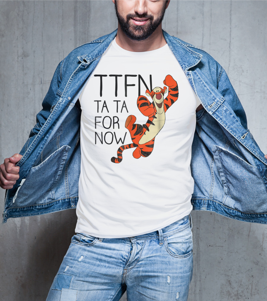 Disney Winnie The Pooh Tigger TTFN Ta Ta For Now T-Shirt