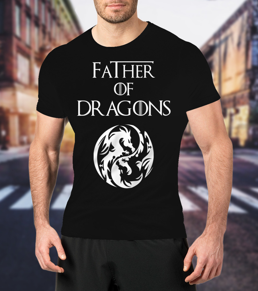 Father Of Dragons Yin Yang T-Shirt