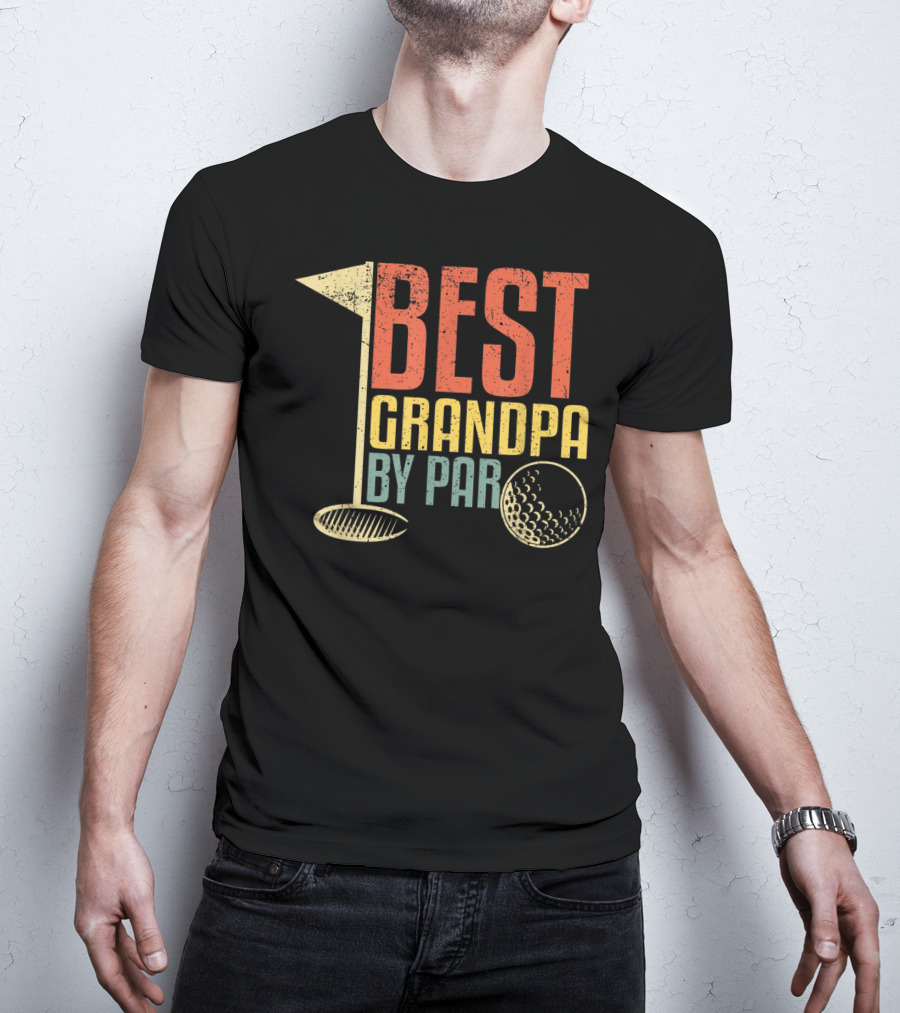 Best Grandpa By Par Funny Father's Day For Golf Lovers T-Shirt