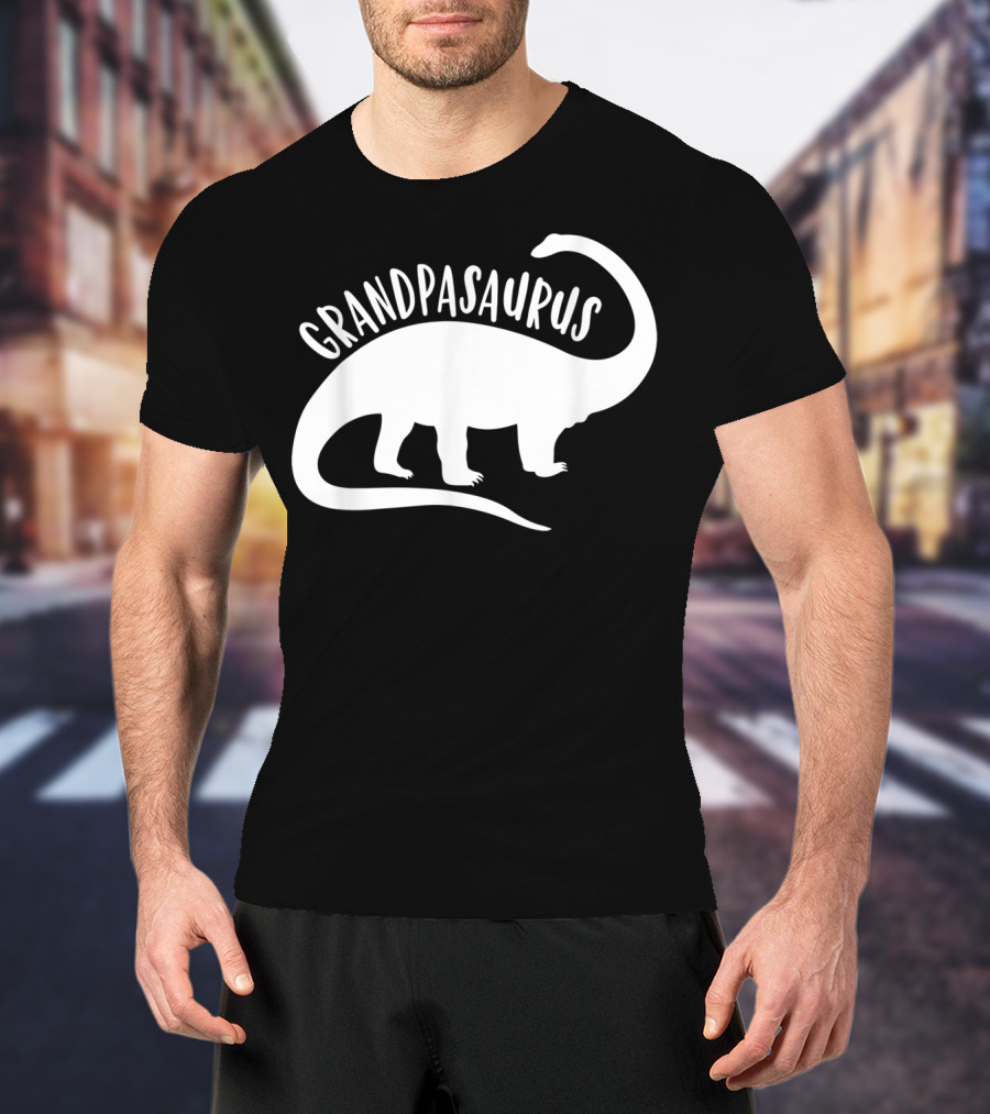 Grandpasaurus Dad Promoted To Dino Grandpa Dinosaur T-Shirt