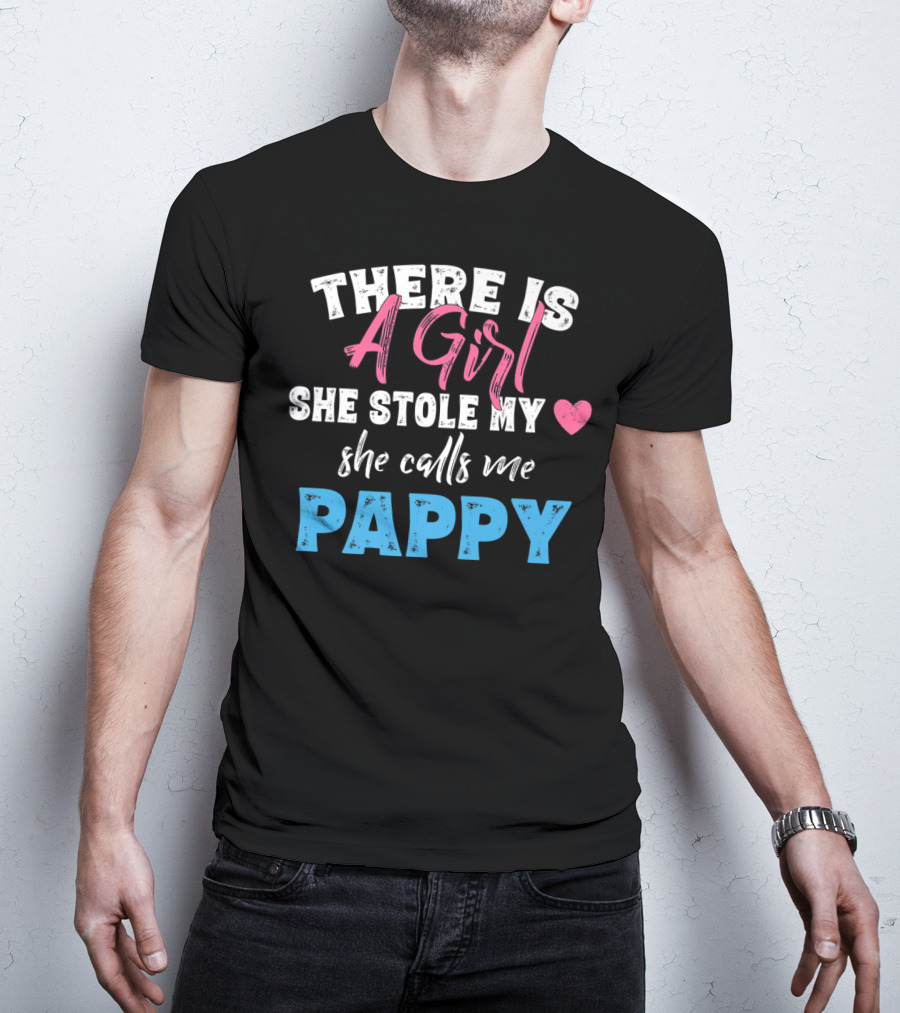 A Girl She Stole My Heart She Calls Me Pappy T-Shirt