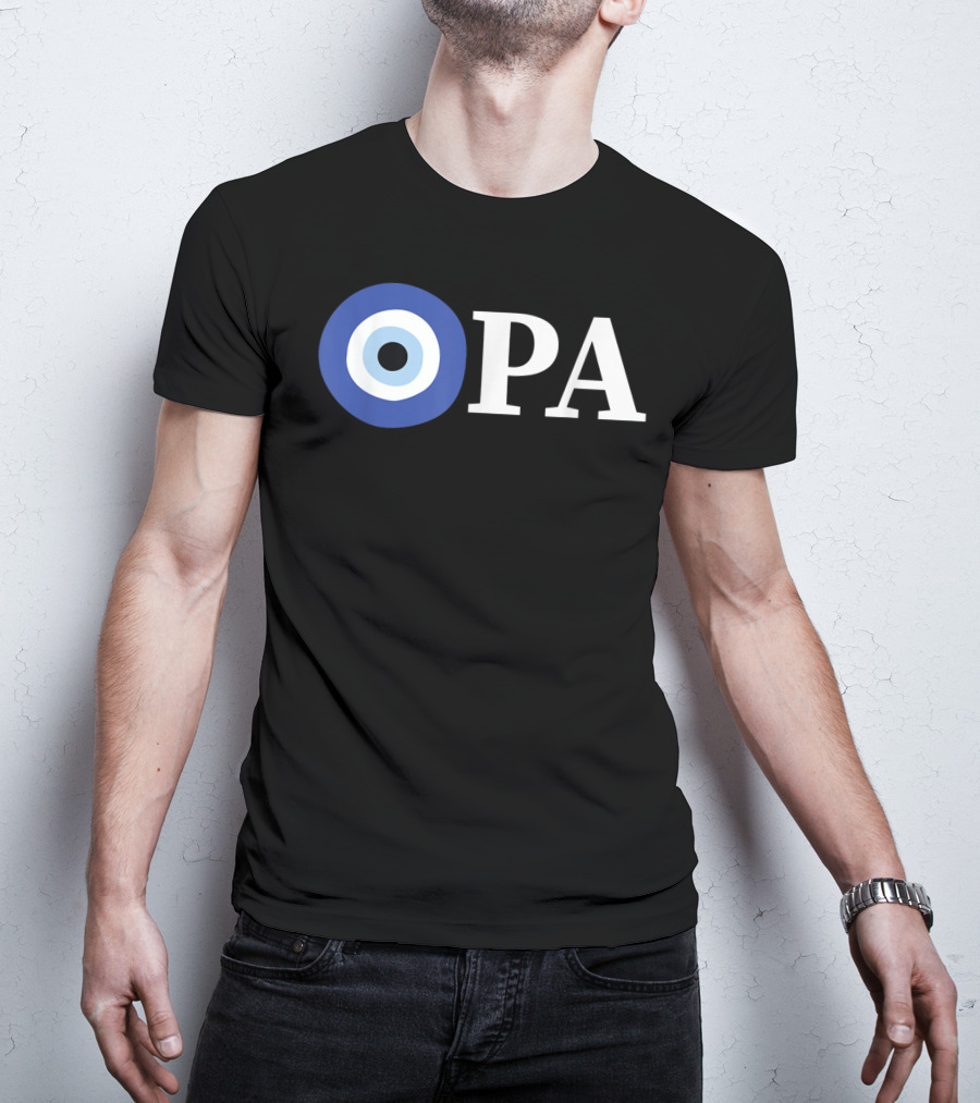OPA Greek Pride Evil Eye T-Shirt