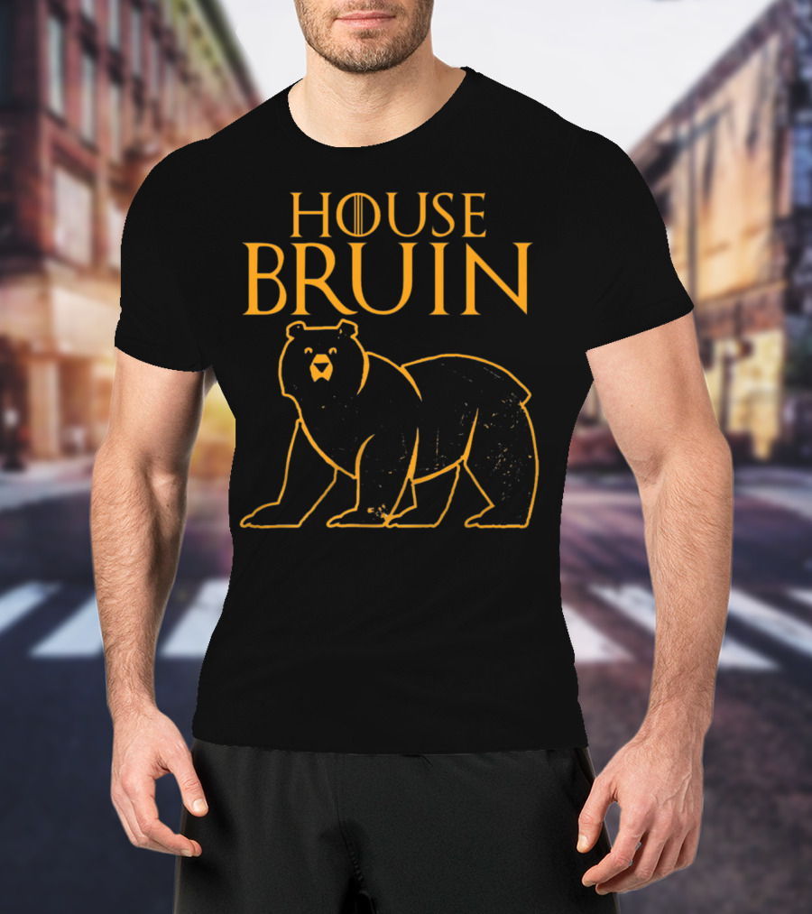 House Bruin Bear With Game Of Thrones Style Letters T-Shirt
