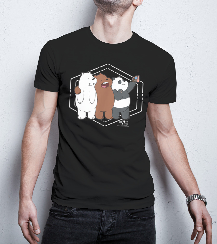 We Bare Bears Cartoon Network Bears Taking Selfie T-Shirt