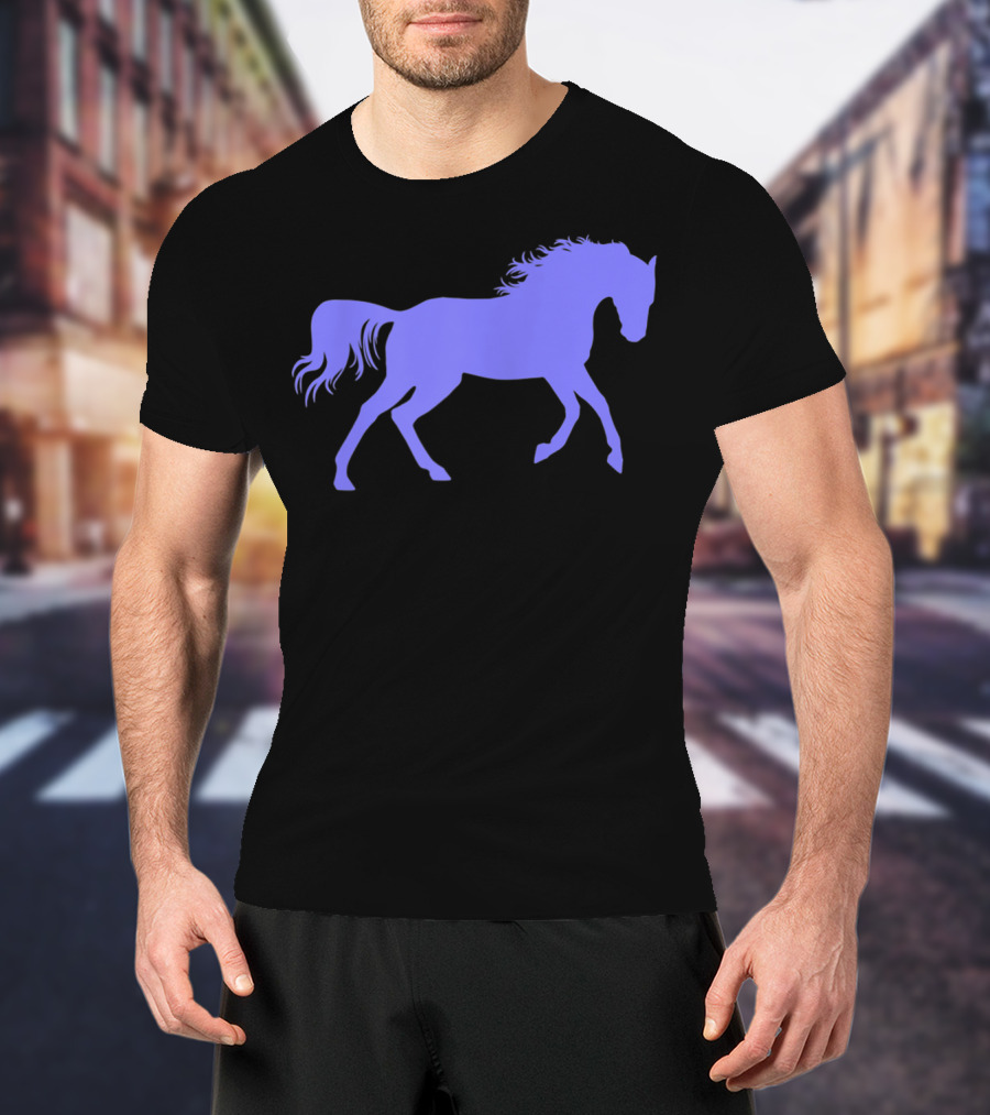 Galloping Horse Silhouette For Pony Loving Girls T-Shirt