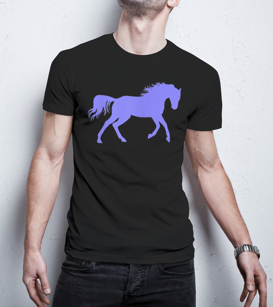 Galloping Horse Silhouette For Pony Loving Girls T-Shirt