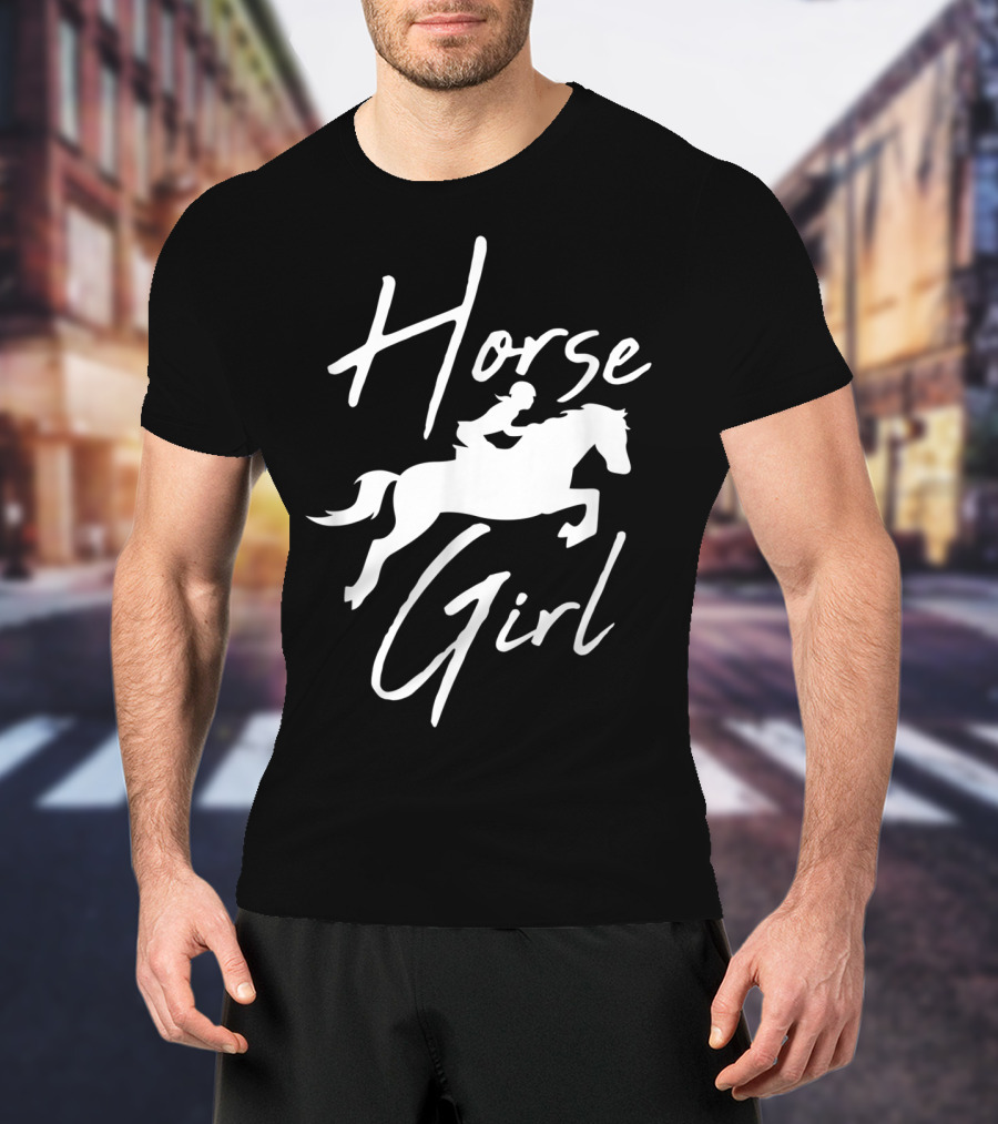 Horse Girl Horseback Riding Farm T-Shirt