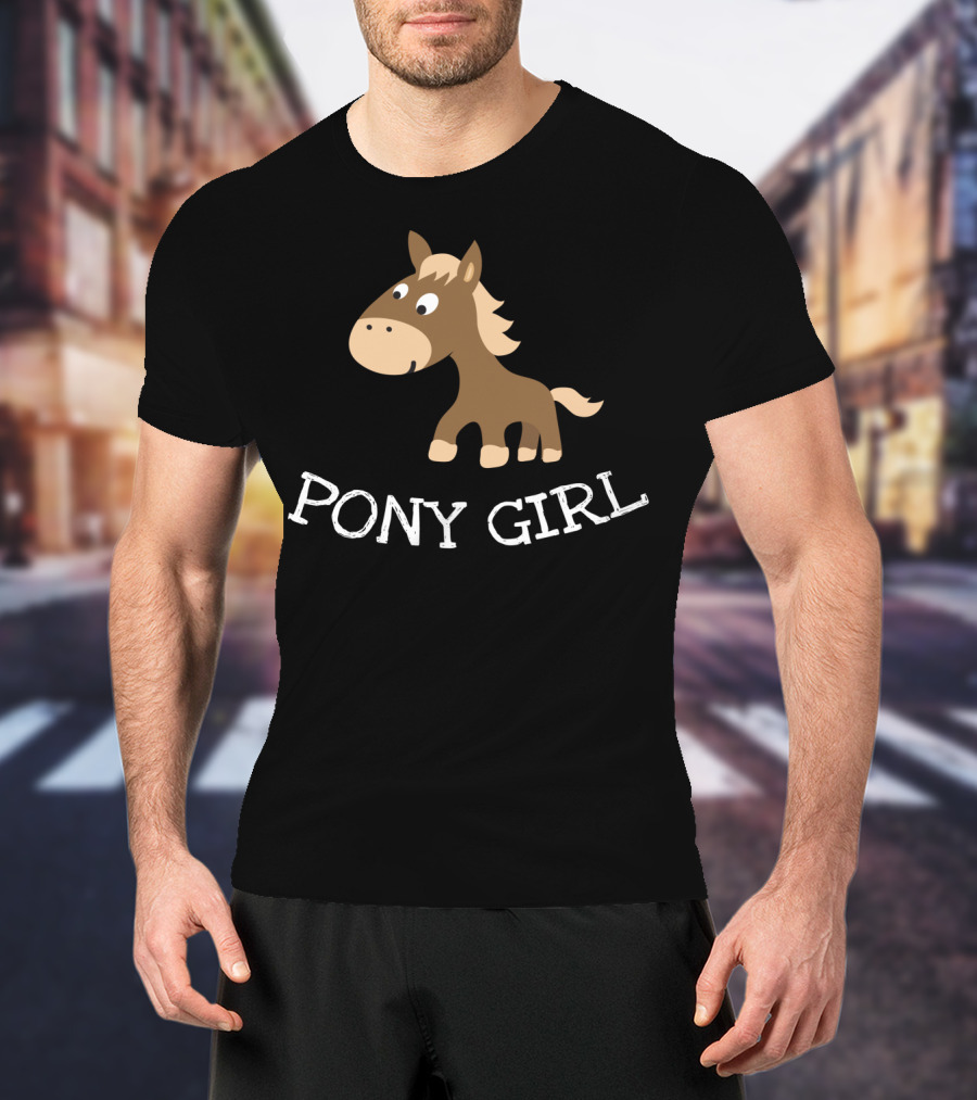 Pony Girl Cute Little Cartoon Horse T-Shirt