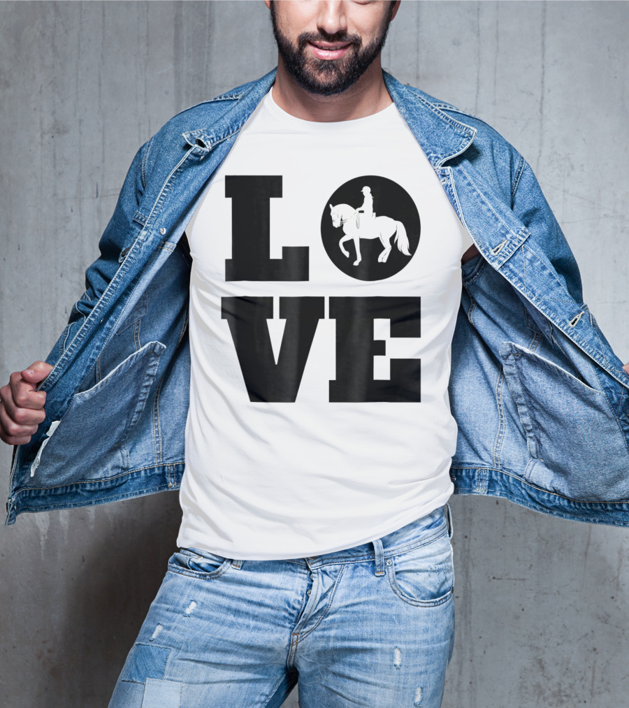 LOVE Dressage Piaffe Horse For Horse Lover T-Shirt