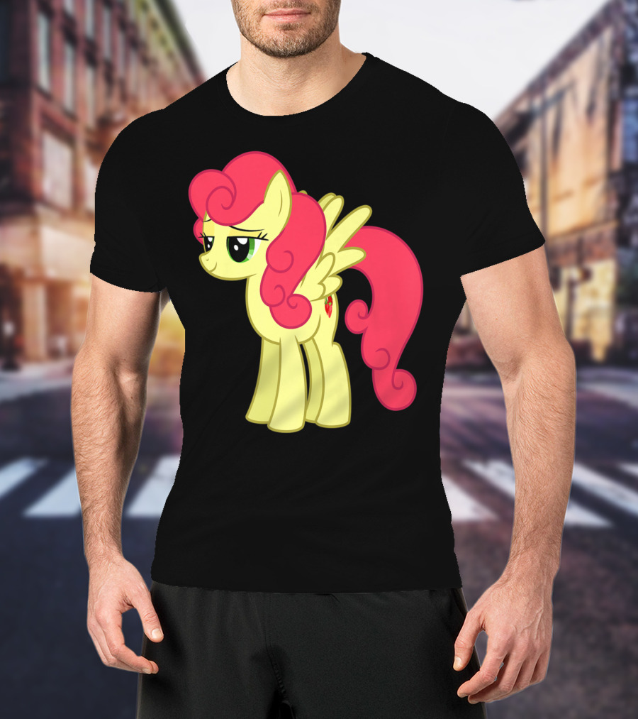 Daisy The Cut Horse Cartoon Style Character With Pink Mane And Wings T-Shirt