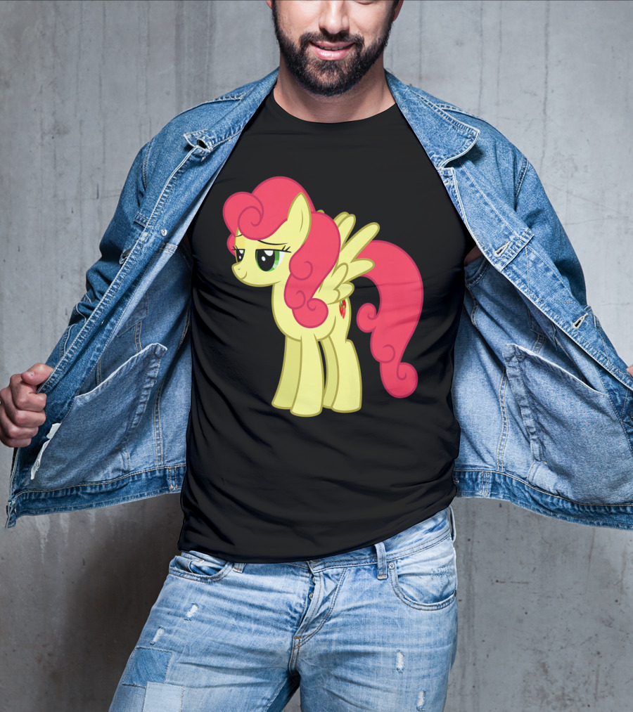 Daisy The Cut Horse Cartoon Style Character With Pink Mane And Wings T-Shirt