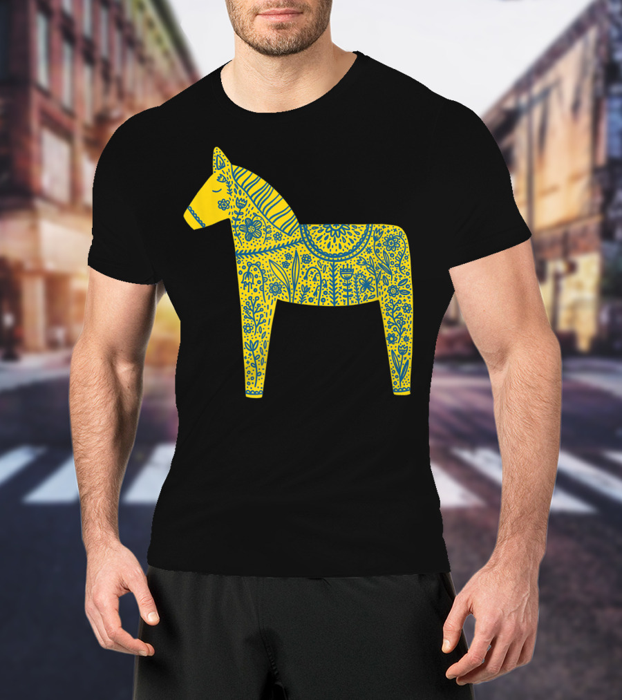 Dala Horse Swedish Folk T-Shirt
