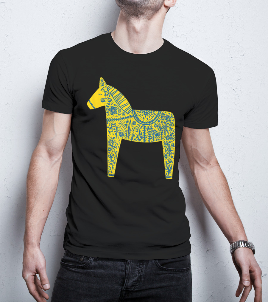 Dala Horse Swedish Folk T-Shirt