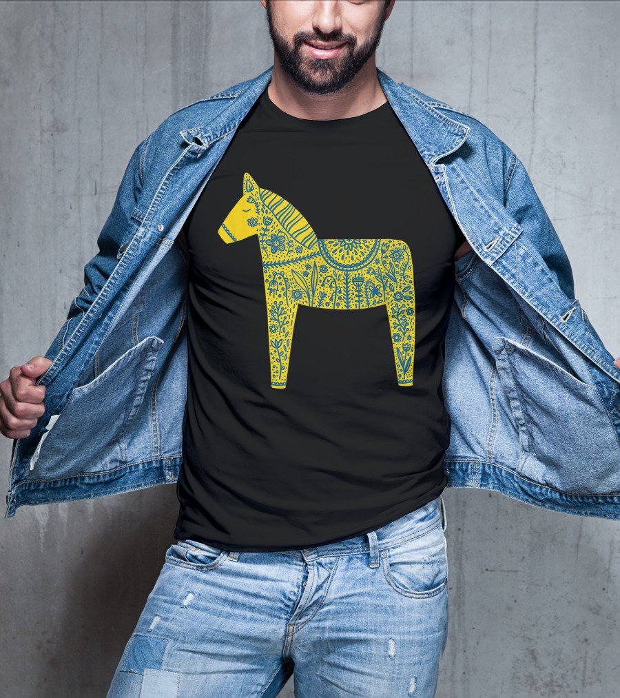 Dala Horse Swedish Folk T-Shirt
