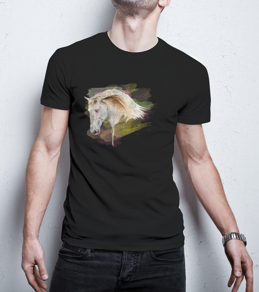 Dream Mysterious Horse Watercolor Head T-Shirt