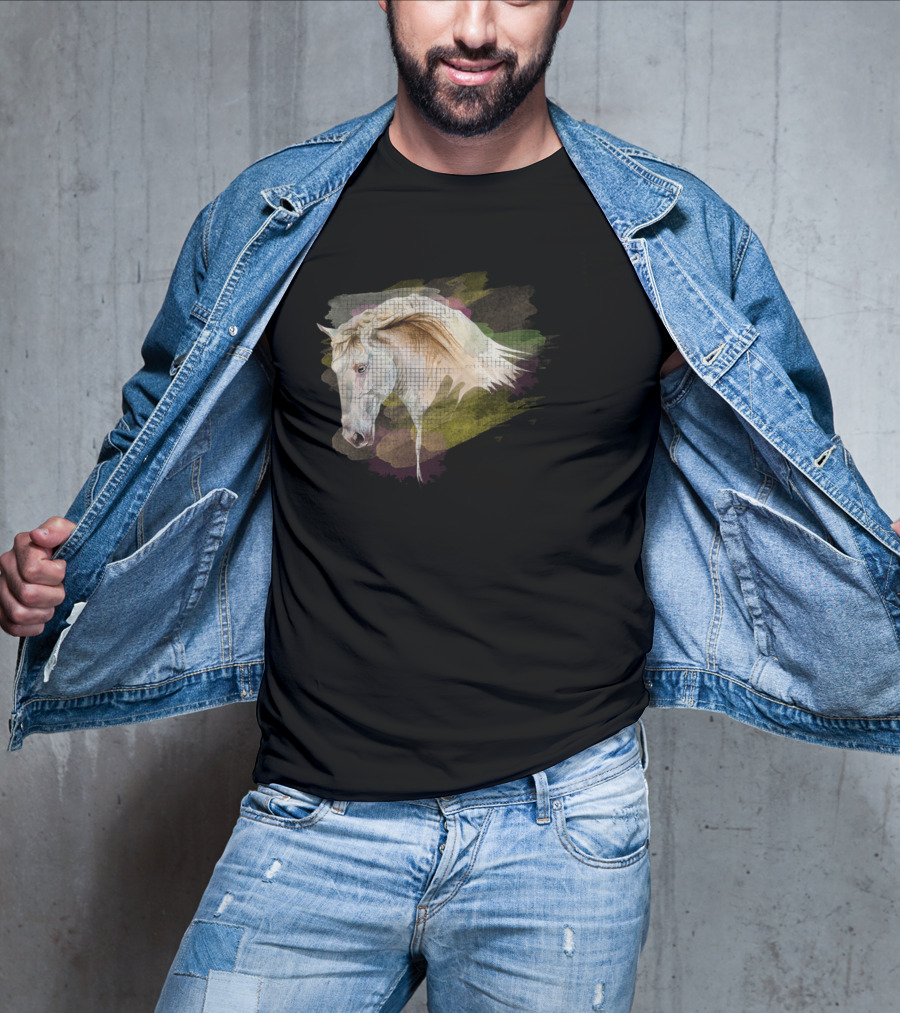 Dream Mysterious Horse Watercolor Head T-Shirt