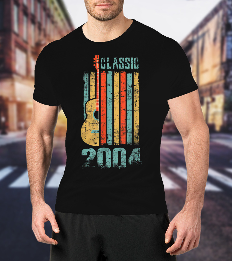 Classic 2004 Guitar Music 15 Years Old Birthday T-Shirt