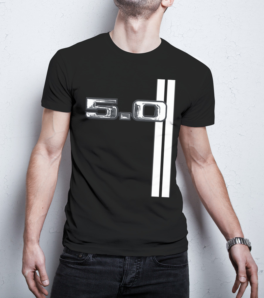 5.0 Racing Stripe Classic Car T-Shirt