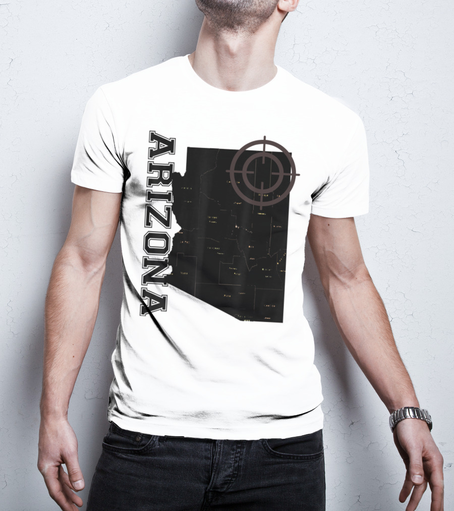 Arizona Map Classic Fun With Target T-Shirt