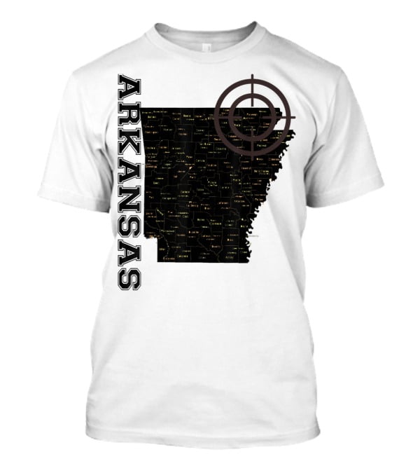 Arkansas Maps Classic Fun Targeted Exploration T-Shirt