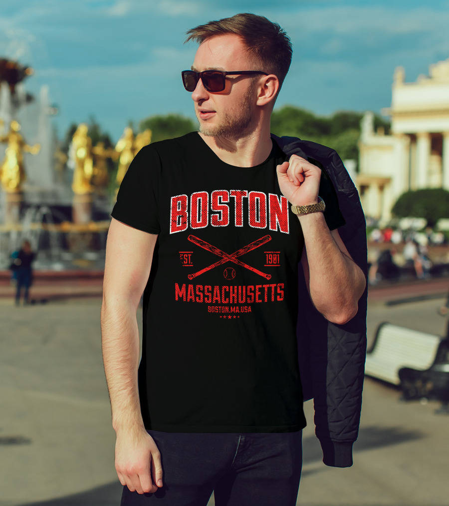 Boston Massachusetts Baseball Est. 1901 T-Shirt
