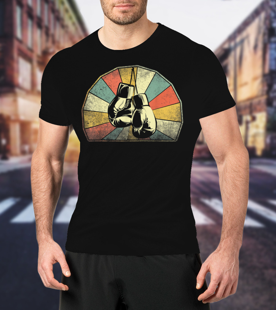 Boxing Classic Vintage Boxsport Retro Gloves T-Shirt
