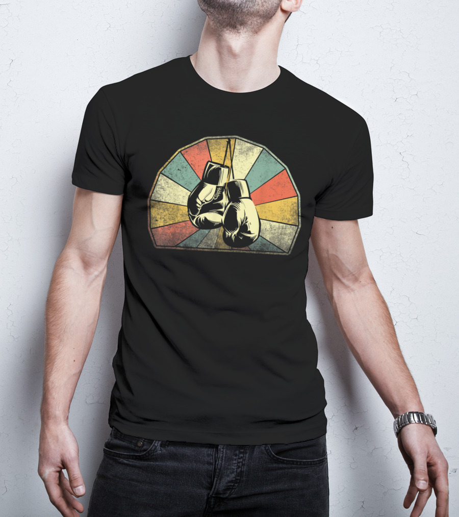 Boxing Classic Vintage Boxsport Retro Gloves T-Shirt
