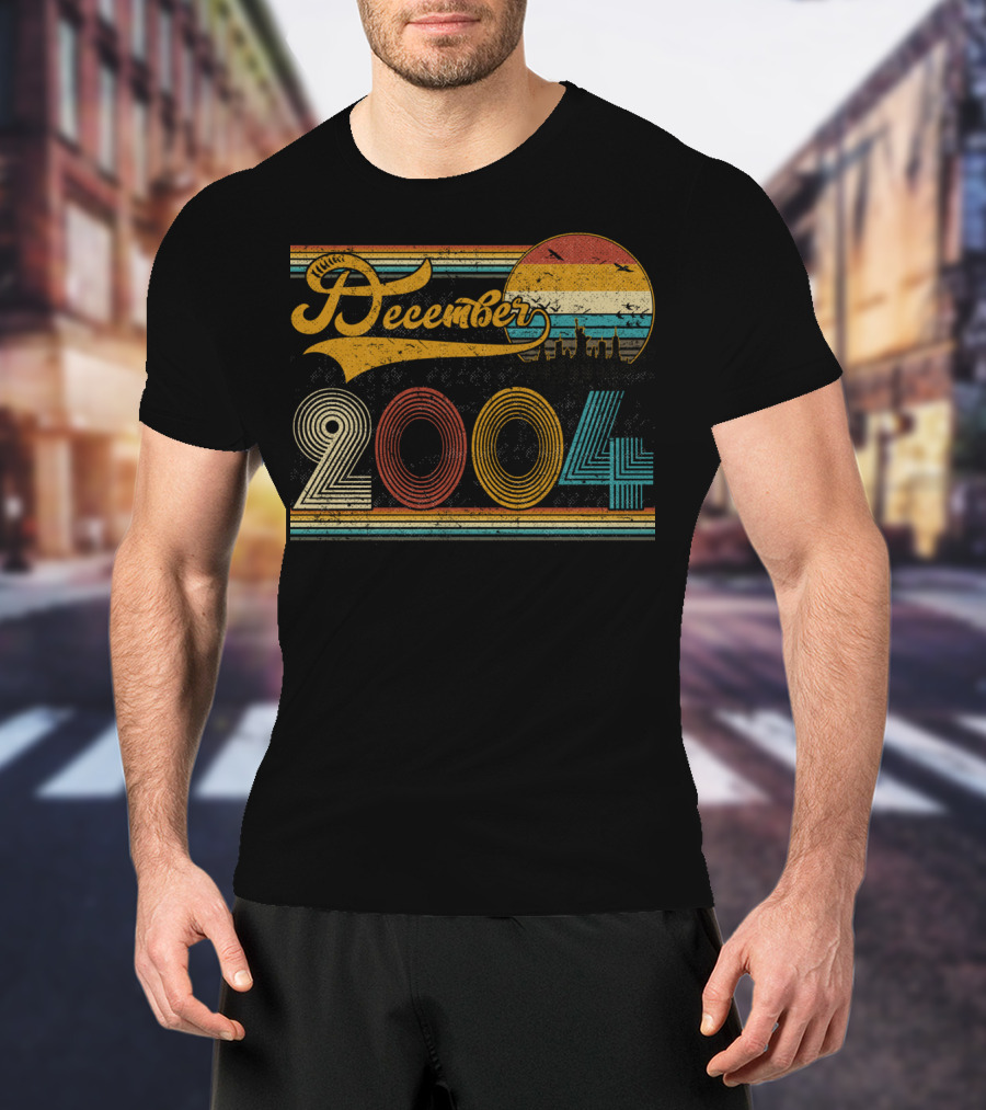 Vintage December 2004 Retro Sunset T-Shirt