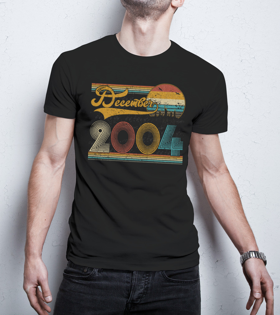 Vintage December 2004 Retro Sunset T-Shirt