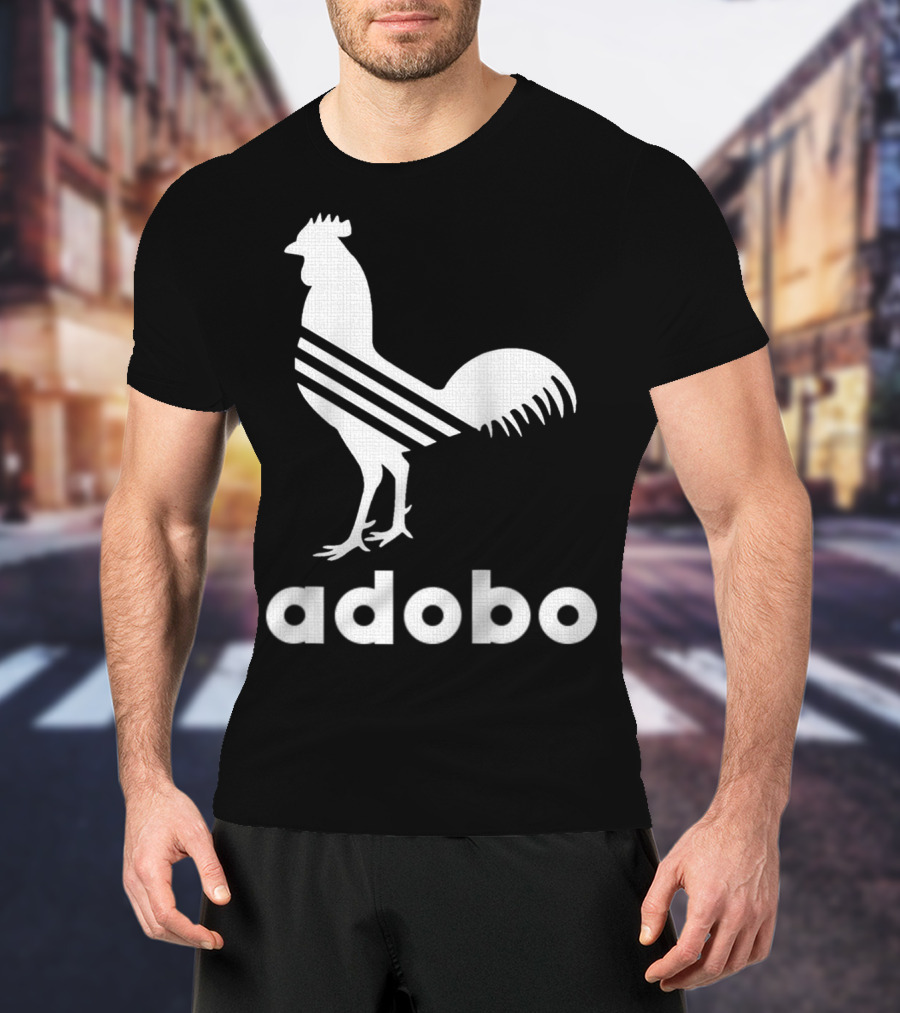Adobo Rooster Logo With Classic And Funny Filipino T-Shirt
