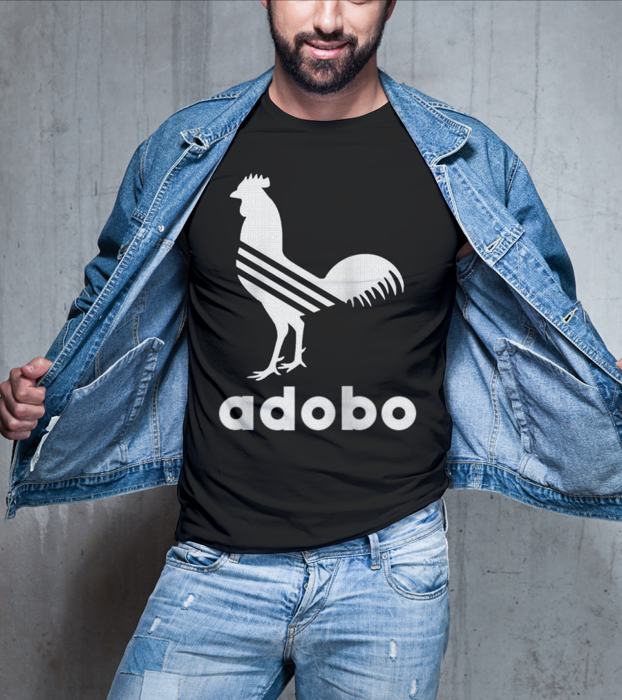 Adobo Rooster Logo With Classic And Funny Filipino T-Shirt