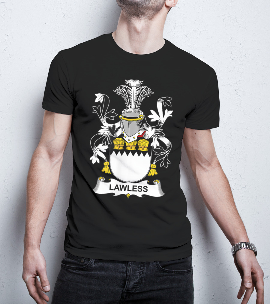 Lawless Family Crest Coat Of Arms T-Shirt