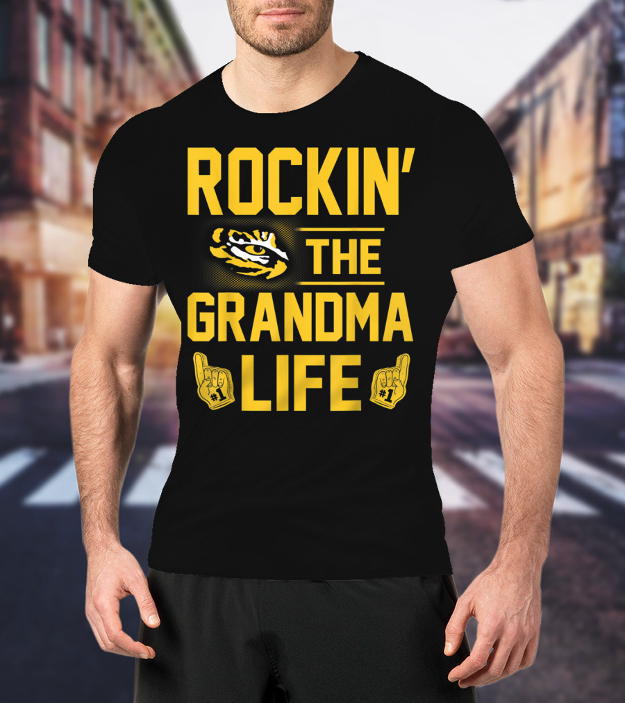 Rockin' The Grandma Life LSU Tigers Alumni Fan Geaux T-Shirt