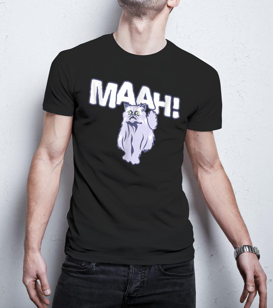 Mysterious Cat Exclaiming Maah T-Shirt