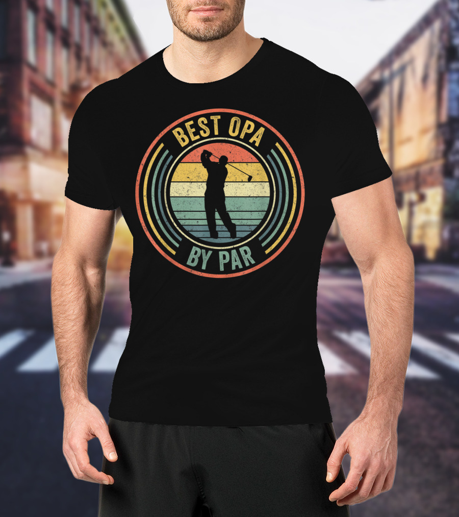 Best Opa By Par Retro Golf Lover Mens Sports T-Shirt