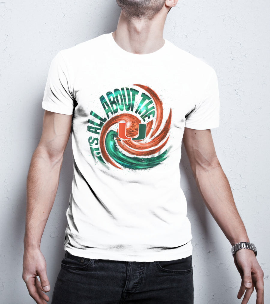 It's All About The U Miami Hurricanes Hurricane Wave T-Shirt
