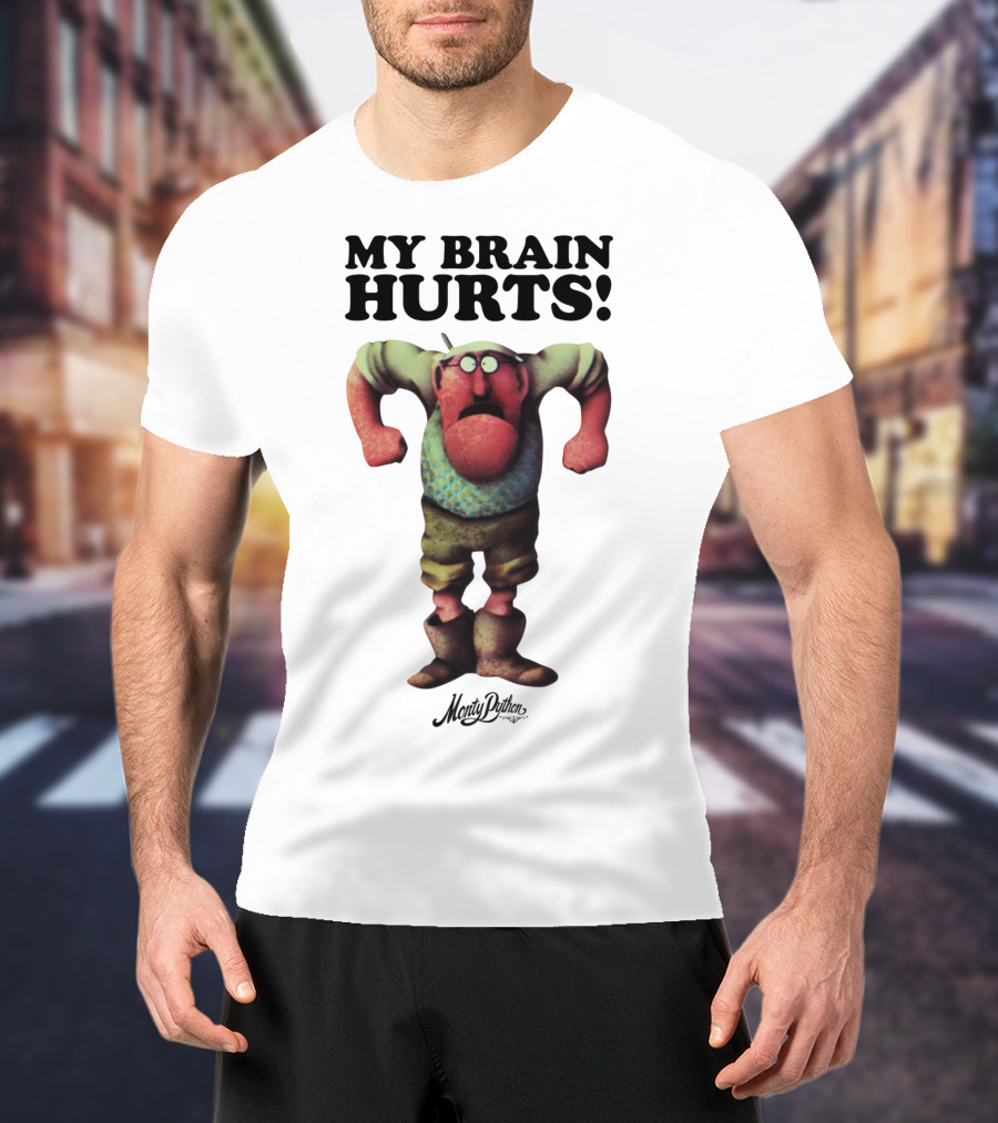 Monty Python My Brain Hurts Gumby Character T-Shirt