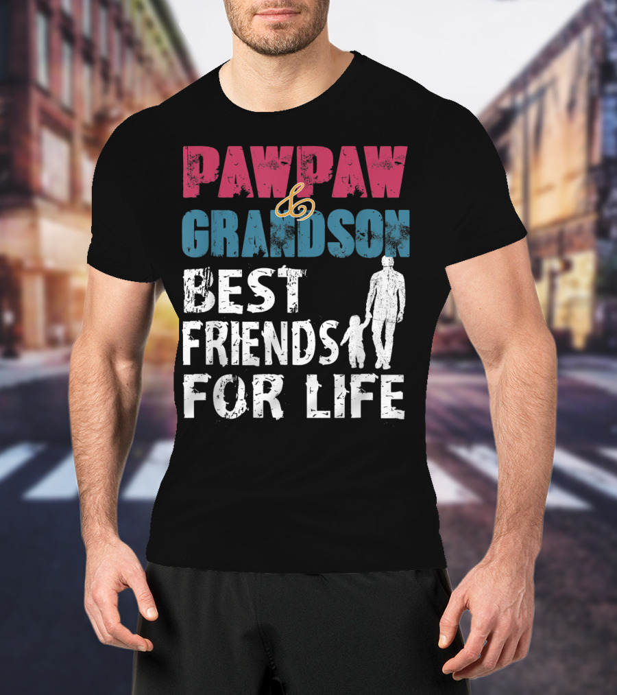 Pawpaw And Grandson Best Friends For Life T-Shirt