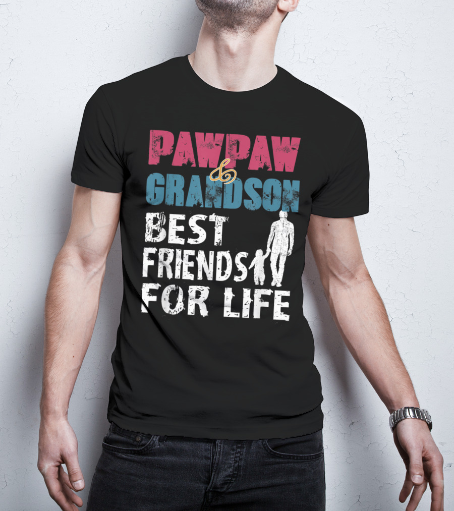 Pawpaw And Grandson Best Friends For Life T-Shirt