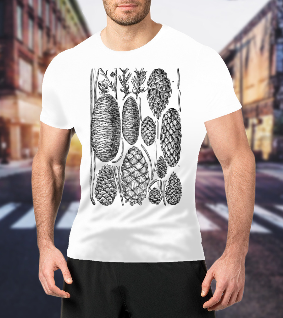 Pine Cone Vintage Botanical Nature T-Shirt