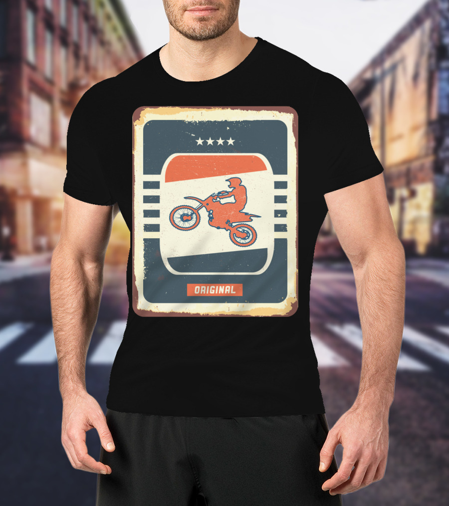 Original Retro Motocross And Dirt Bike Vintage Moto T-Shirt