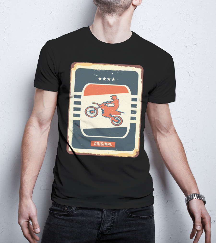 Original Retro Motocross And Dirt Bike Vintage Moto T-Shirt