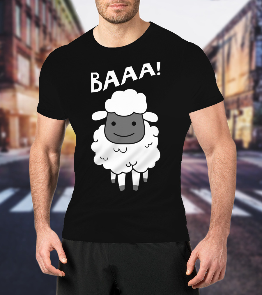 Baaa Sheep Sheep Lovers Animal Print Farm T-Shirt