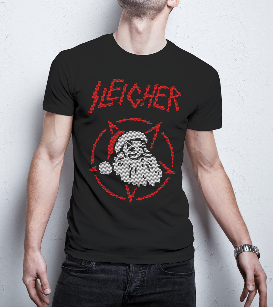 Sleigher Santa Pentagram Knit T-Shirt
