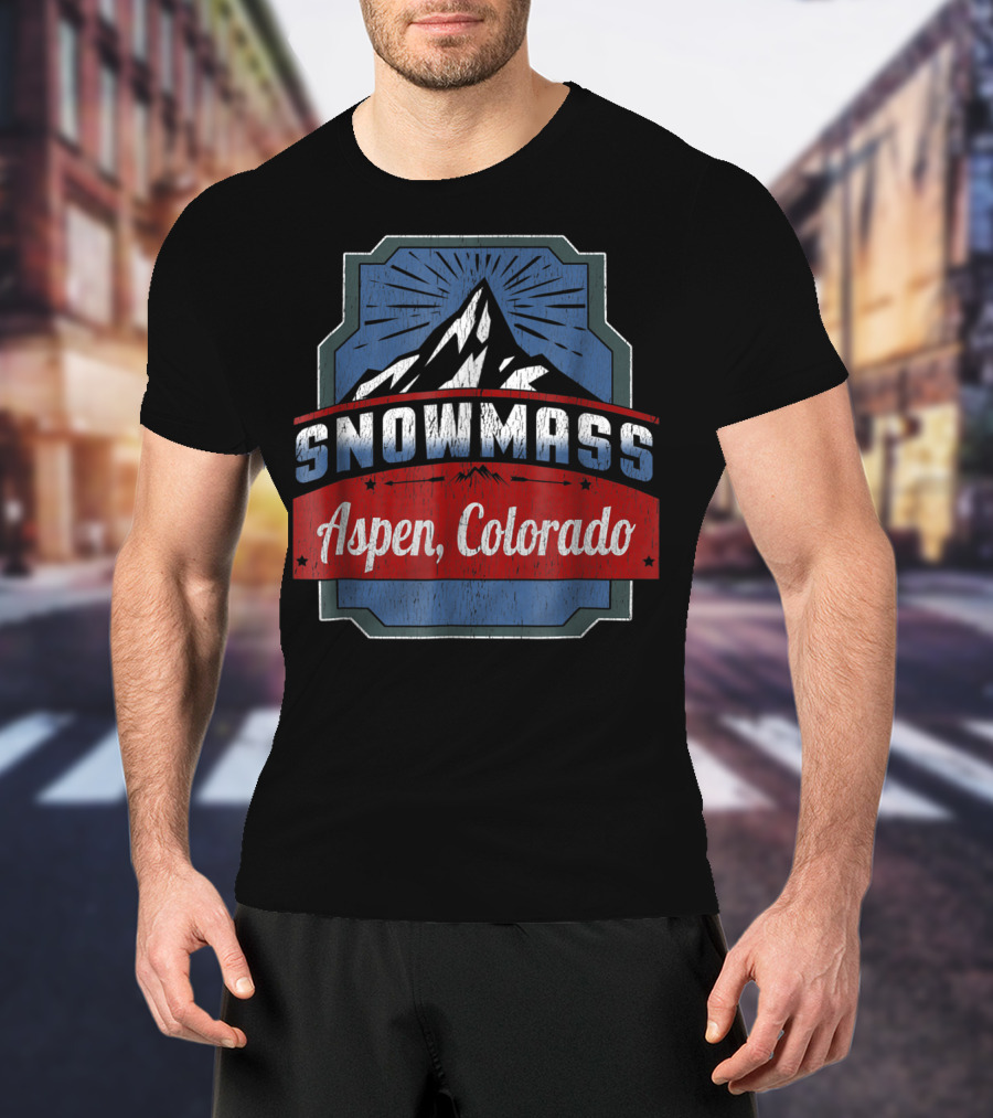 Snowmass Aspen Colorado Mountain Ski Adventure T-Shirt