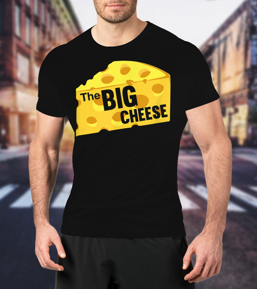 The Big Cheese Emphasizing A Large Yellow Wedge T-Shirt