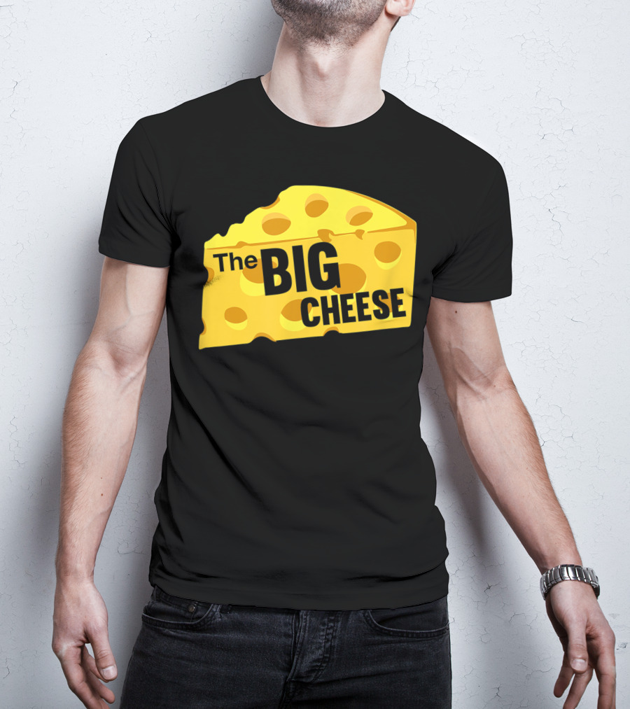 The Big Cheese Emphasizing A Large Yellow Wedge T-Shirt