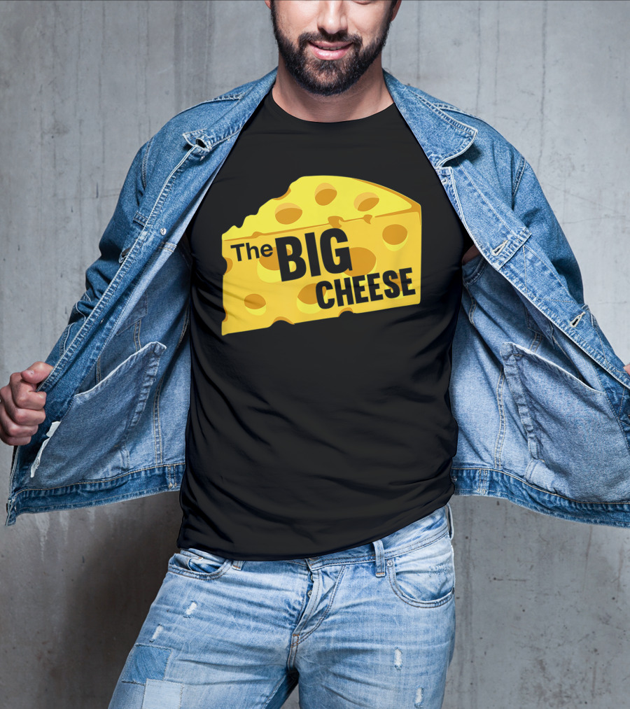 The Big Cheese Emphasizing A Large Yellow Wedge T-Shirt